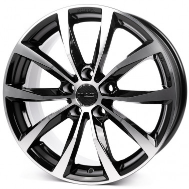 Jante ALIAJ 5X098 MAK WOLF BLACK MIRROR BLACK MIRROR ET43 5/98 58.1 R18 - Poza 1