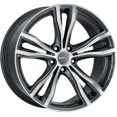 Jante ALIAJ 5X112 MAK X-MODE GUN MET-MIRROR FACE ET40 5/112 66.6 R20 - Poza 1