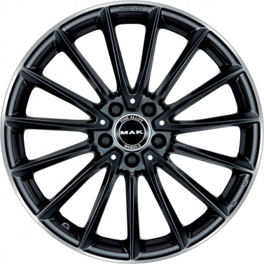 Jante ALIAJ 5X112 MAK KOMET GLOSS BLACK MIRROR RING ET43 5/112 66.6 R18 - Poza 1