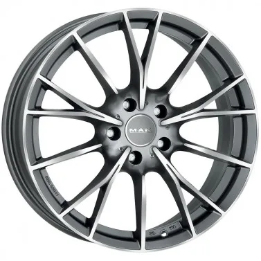 Jante ALIAJ 5X112 MAK FABRIK-D GUN MET-MIRROR FACE ET44 5/112 66.6 R19 - Poza 1