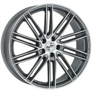 Jante ALIAJ 5X112 MAK LEIPZIG GUN MET-MIRROR FACE ET26 5/112 66.45 R20 - Poza 1