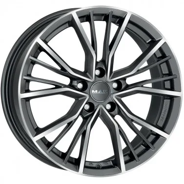 Jante ALIAJ 5X112 MAK UNION GUN MET-MIRROR FACE ET29 5/112 66.45 R20 - Poza 1