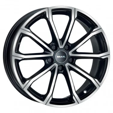 Jante ALIAJ 5X114.3 MAK DAVINCI BLACK MIRROR ET40 5/114.3 66.1 R16 - Poza 1