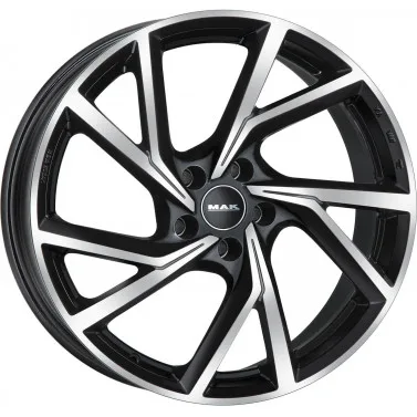 Jante ALIAJ 5X114.3 MAK KASSEL BLACK MIRROR ET40 5/114.3 76 R19 - Poza 1