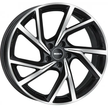 Jante ALIAJ 5X112 MAK KASSEL BLACK MIRROR ET20 5/112 66.45 R19 - Poza 1