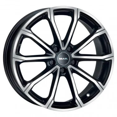 Jante ALIAJ 5X108 MAK DAVINCI BLACK MIRROR ET50 5/108 63.4 R16 - Poza 1