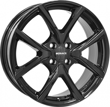 4X108 MONACO WHEELS 2 CL2 Gloss Black ALIAJ 6.5 16