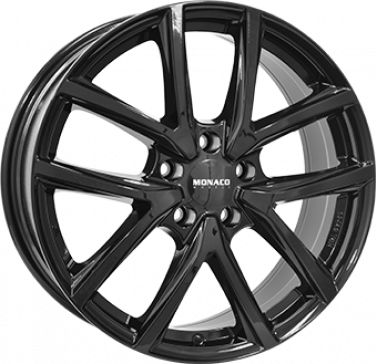 5X112 MONACO WHEELS 2 CL2 Gloss Black ALIAJ 6.5 16