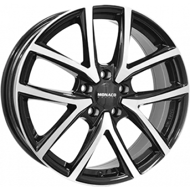 Jante ALIAJ 5X100 MONACO WHEELS CL2 Gloss Black / Polished Gloss Black / Polished ET40 5/100 63.3 R16 - Poza 1
