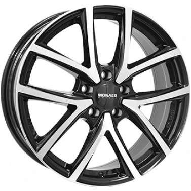 Jante ALIAJ 5X108 MONACO WHEELS CL2 Gloss Black / Polished Gloss Black / Polished ET45 5/108 70.1 R17 - Poza 1