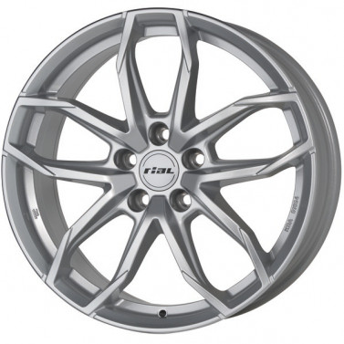 Jante ALIAJ 5X112 RIAL LUCCA POLAR-SILBER LACKIERT ET37 5/112 66.6 R17 - Poza 1