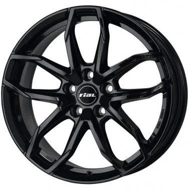 Jante ALIAJ 5X112 RIAL LUCCA DIAMANT-SCHWARZ LACKIERT ET45 5/112 70.1 R17 - Poza 1