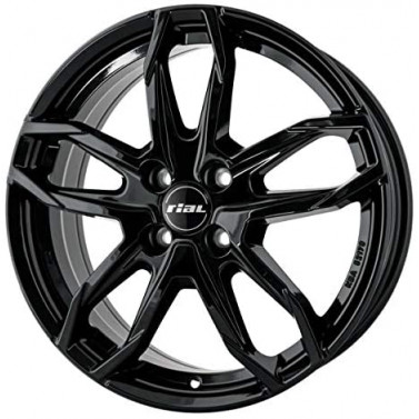 Jante ALIAJ 4X108 RIAL LUCCA DIAMANTSCHWARZ FP ET20 4/108 65.10 R16 - Poza 1