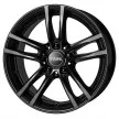 Jante ALIAJ 5X112 RIAL X10 RACINGSCHWARZ ET40 5/112 57.10 miniatura