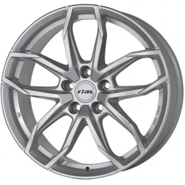 Jante ALIAJ 5X112 RIAL LUCCA POLAR-SILBER LACKIERT ET46 5/112 57.1 R16 - Poza 1