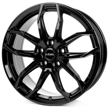 Jante ALIAJ 5X108 RIAL LUCCA DIAMANTSCHWARZ ET50 5/108 63.40 R16 - Poza 1
