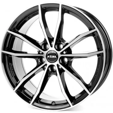 Jante ALIAJ 5X112 RIAL X12 DIAMANTSCHWARZ FP ET30 5/112 66.50 R18 - Poza 1