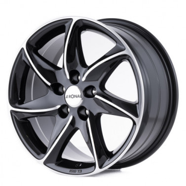 Jante ALIAJ 5X110 RONAL R51 JET BLACKACK FRONTK ET35 5/110 65.10 R16 - Poza 1