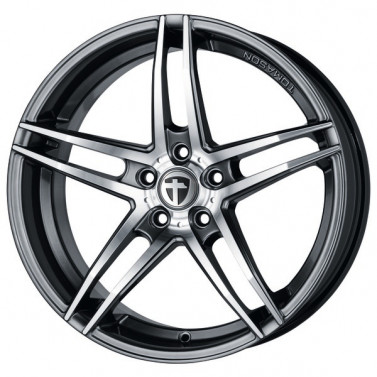 Jante ALIAJ 5X112 TOMASON TN12 DARK HYPERBLACK P. FRONTPOLIERT ET45 5/112 66.5 R19 - Poza 1