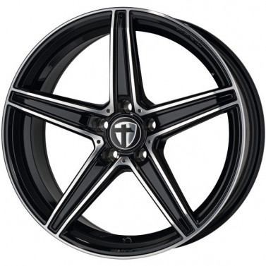 Jante ALIAJ 5X112 TOMASON TN20 NEW BLACK POLISHED FRONTPOLIERT ET45 5/112 72.6 R19 - Poza 1