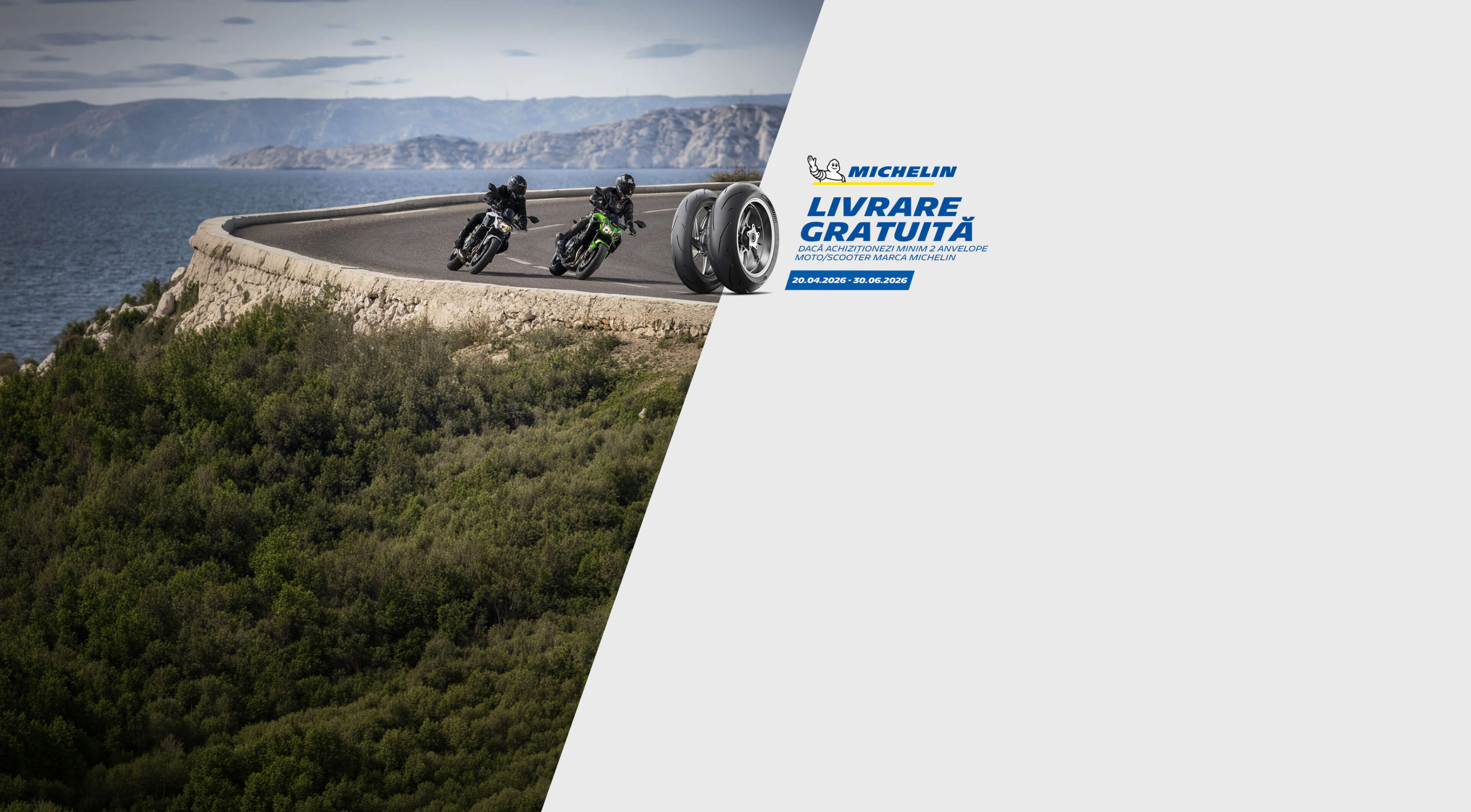 2 anvelope moto Michelin - Livrare Gratuita