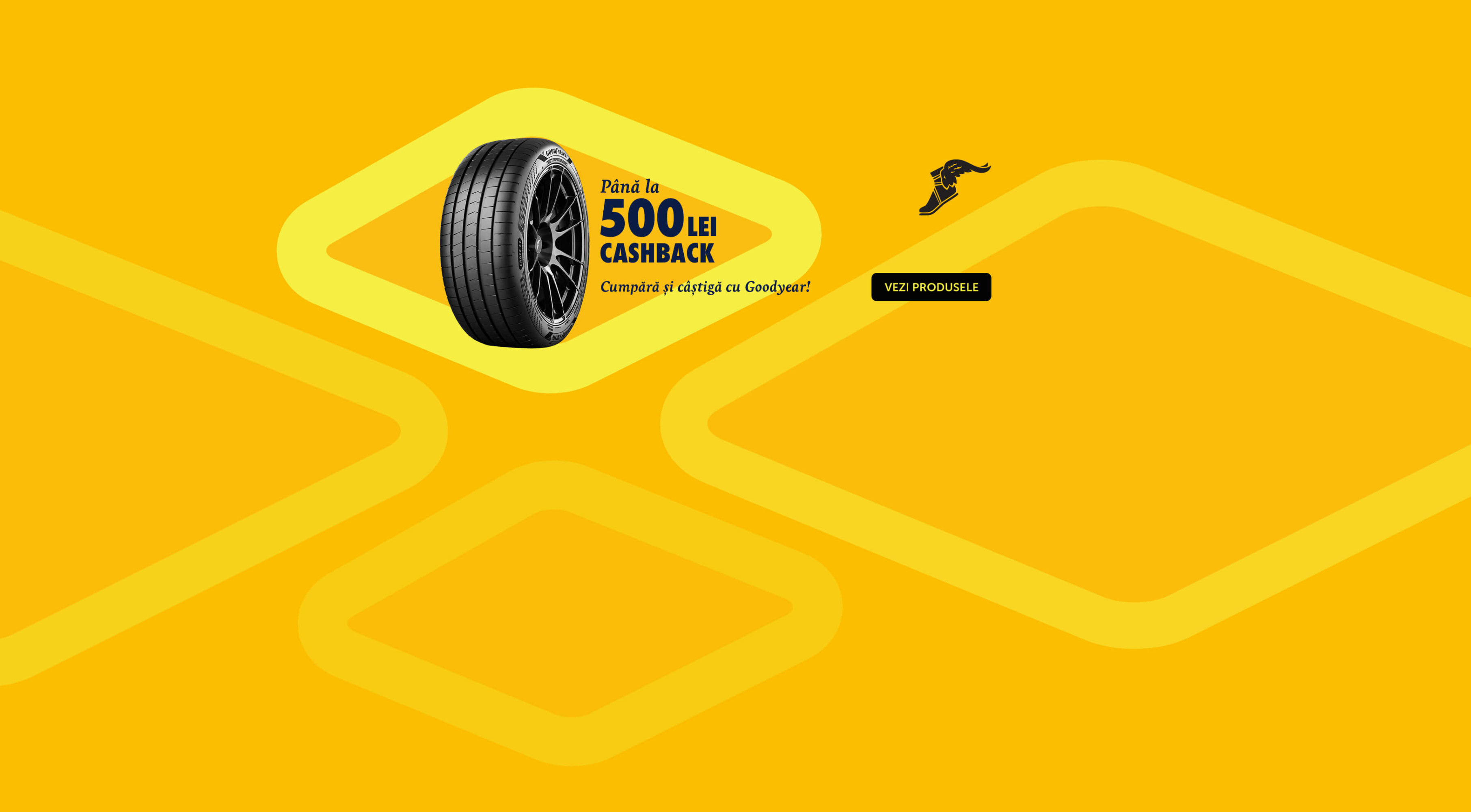 Cashback la 4 anvelope Goodyear