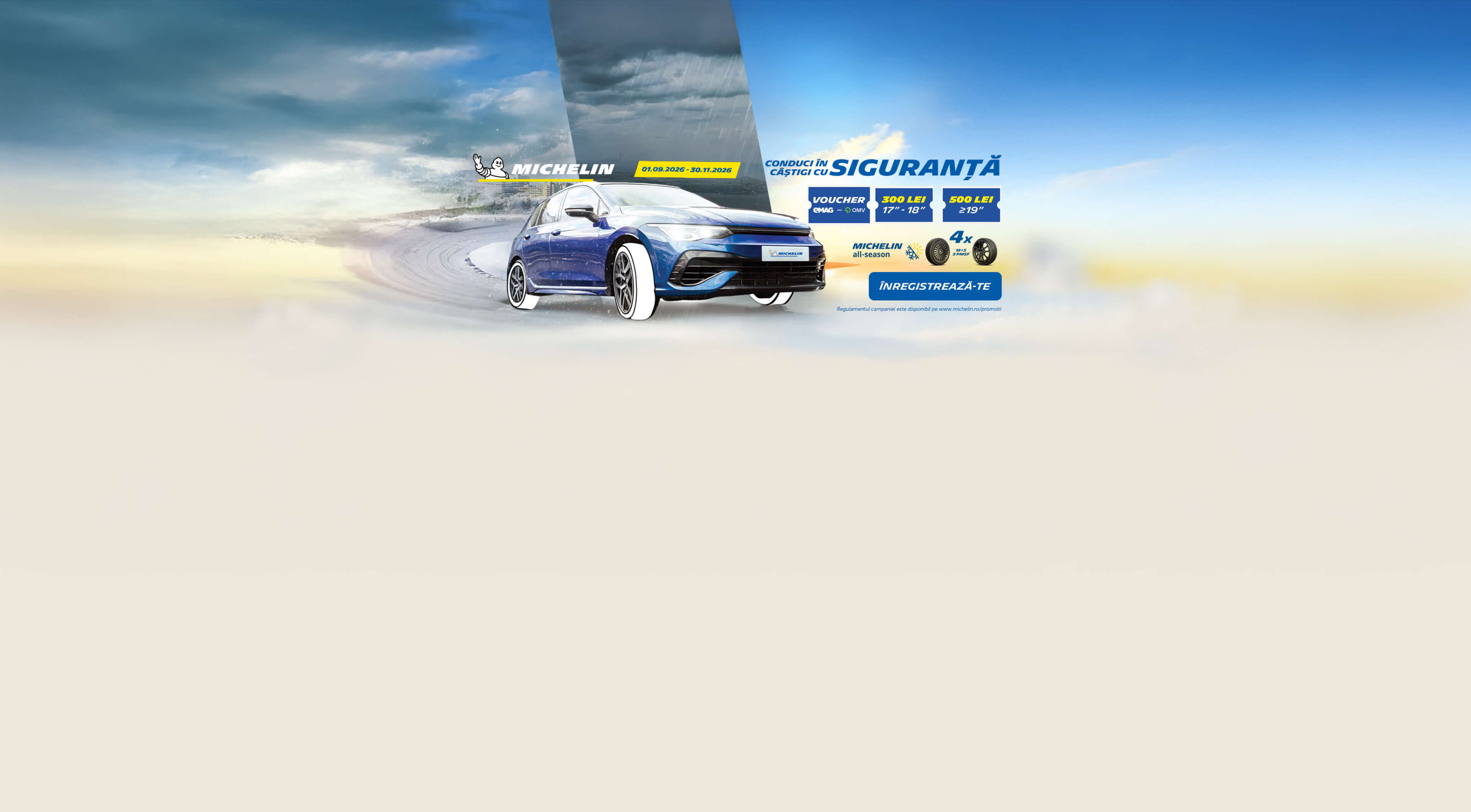 Cumpara 4 anvelope Michelin Allseason si primesti un voucher
