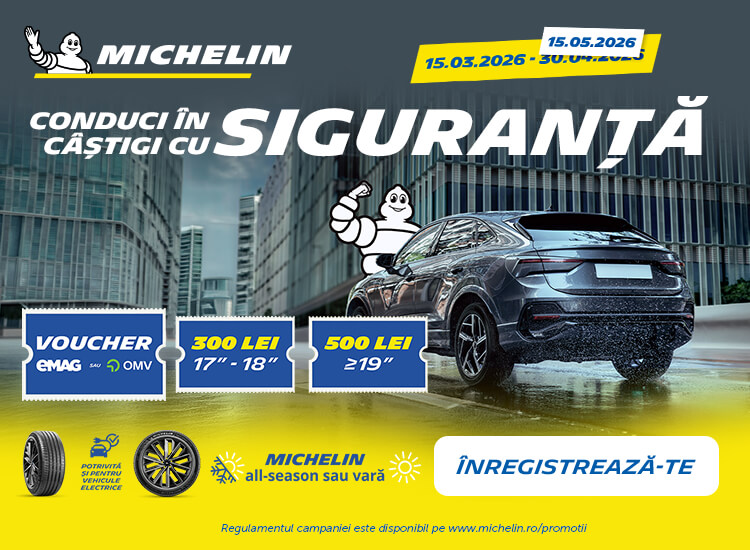 Comanda 4 anvelope Michelin si primesti un voucher